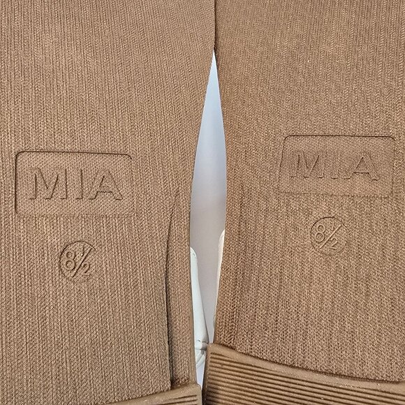 MIA Flat Elastic Strap Sandals Size 8 White Faux Leather Casual Summer Shoes NIB - Picture 7 of 9